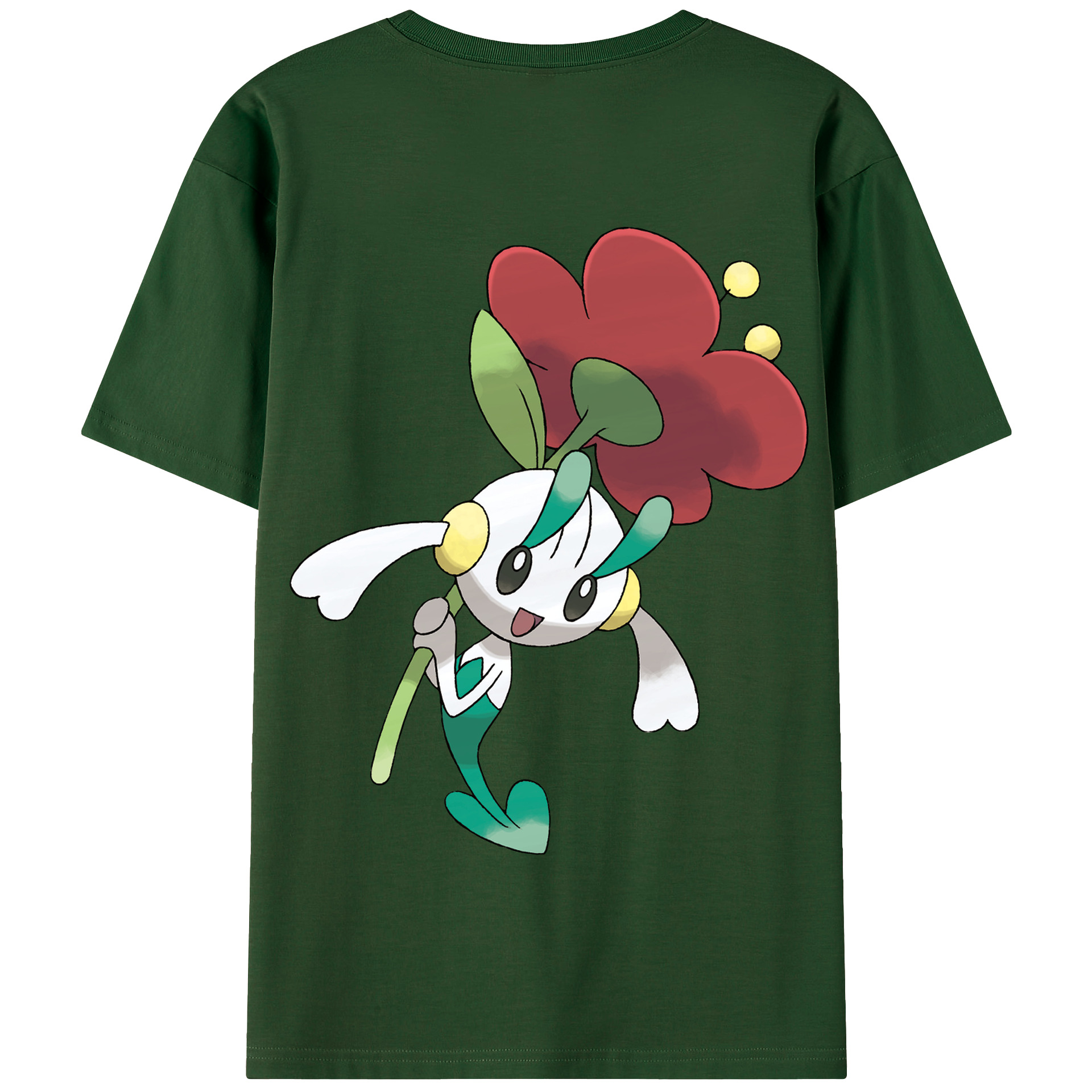 （画像用） ポケットモンスター Pokémon 綿100％半袖Tシャツ（背面プリント）